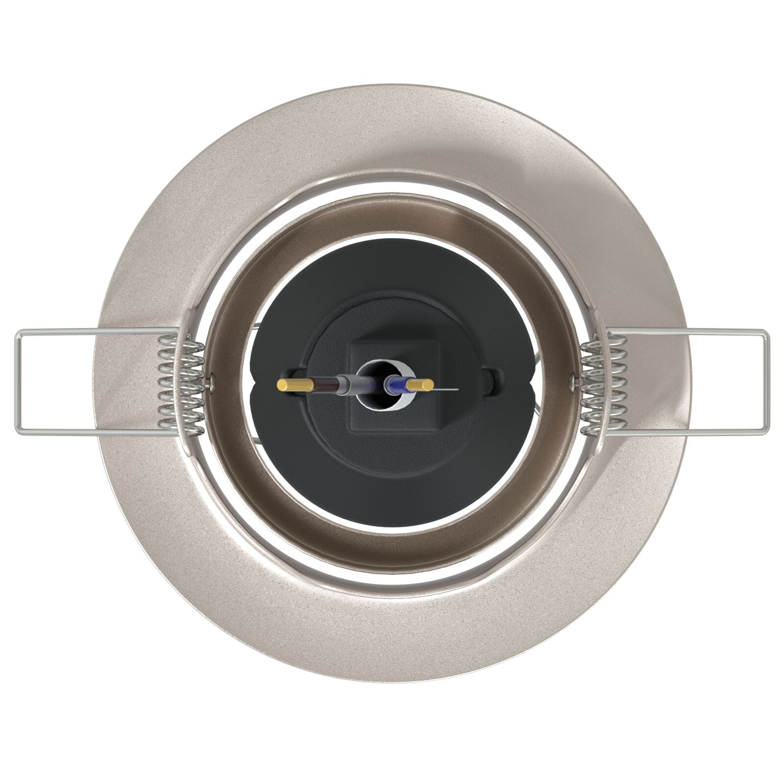 Lamper Sæt af 6 Sølv Aluminium 9 cm Indbyggede lys Runde