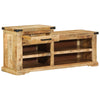 Skobænk 110x35x50 cm Solid Groft Træ Mango