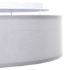 loftlamper flush mount grå Ø 30 cm stof E27