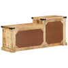 Skobænk 110x35x50 cm Solid Groft Træ Mango