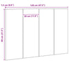 Seng Hovedgærde Sort Eg 120x1,5x80 cm Konstrueret Træ