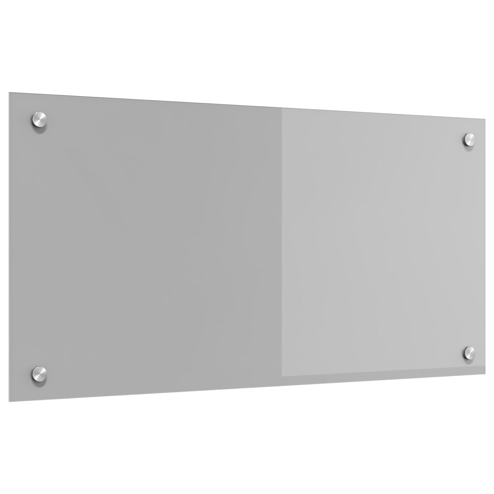 Køkken Backsplash Lysegrå 80x40x0,6 cm Hærdet Glas