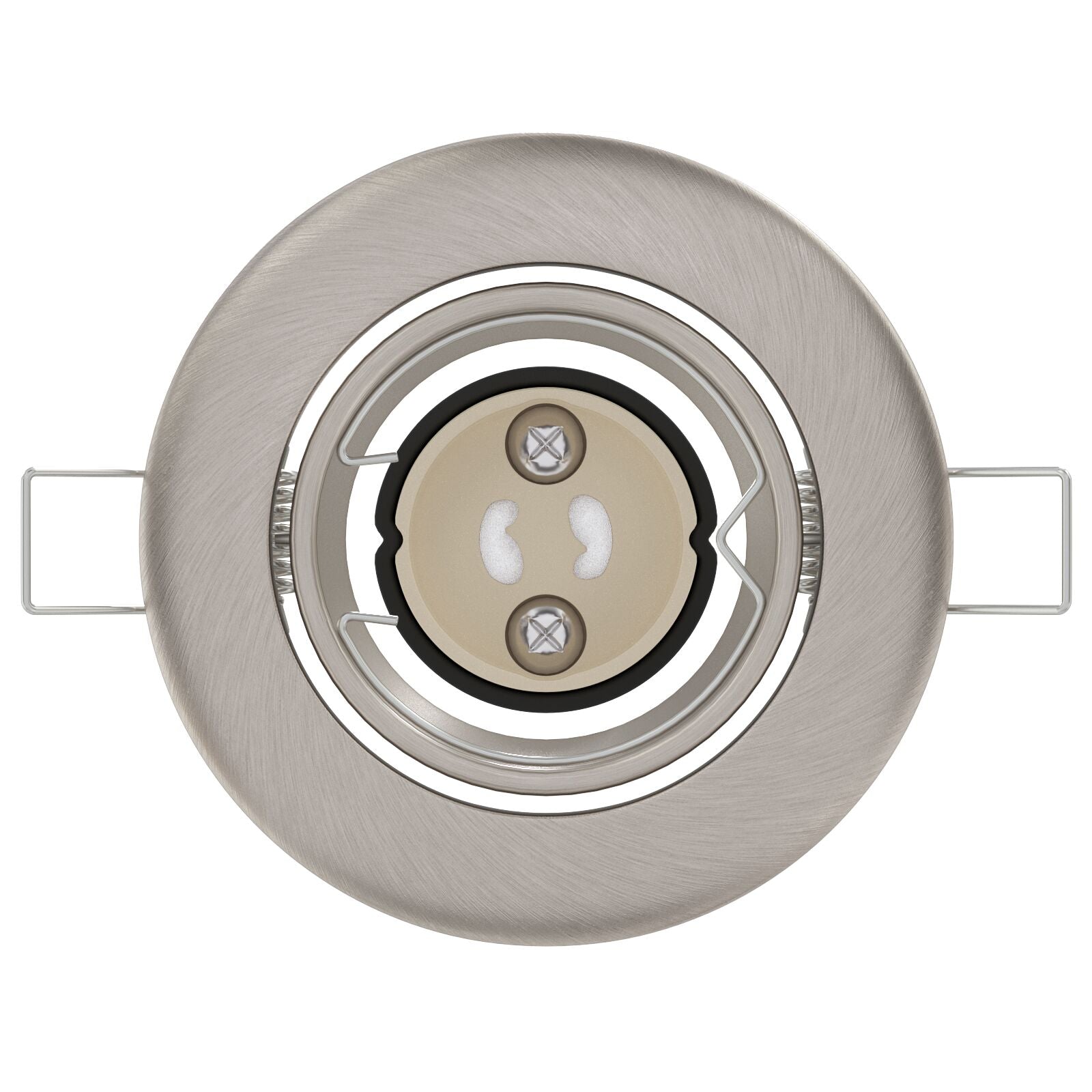 Lamper Sæt af 6 Sølv Aluminium 9 cm Indbyggede lys Runde