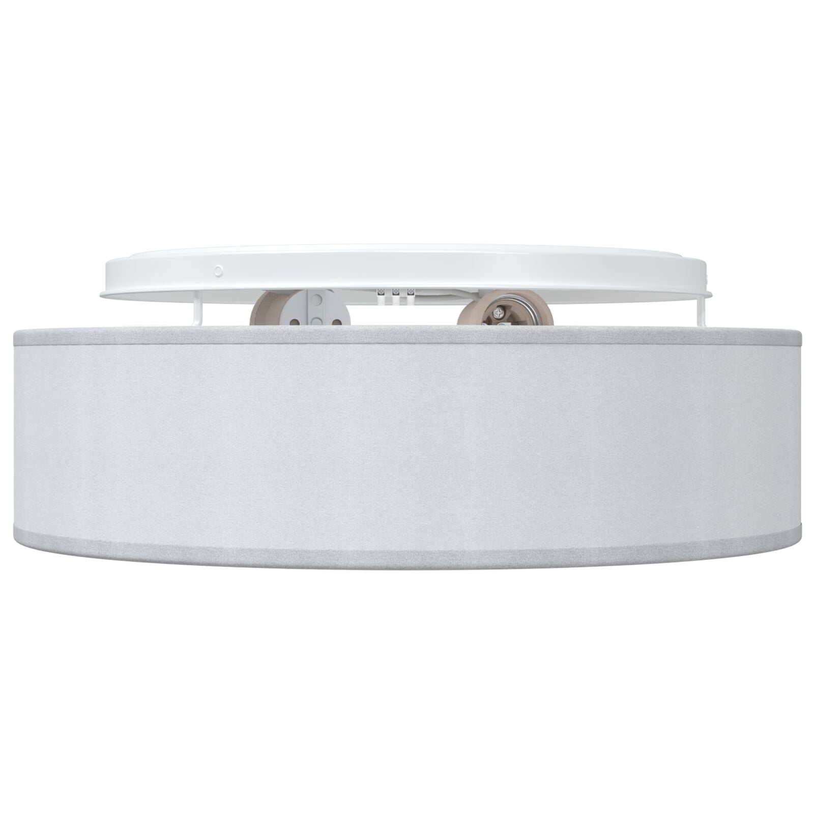 Loftlys Flush Mount Grå Ø 38 cm Stof E27
