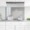 Køkken Backsplash Lysegrå 90x60x0,6 cm Hærdet Glas