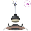 Lamper Sæt med 6 Kobber 9 cm Flush Mount Loftlamper Runde