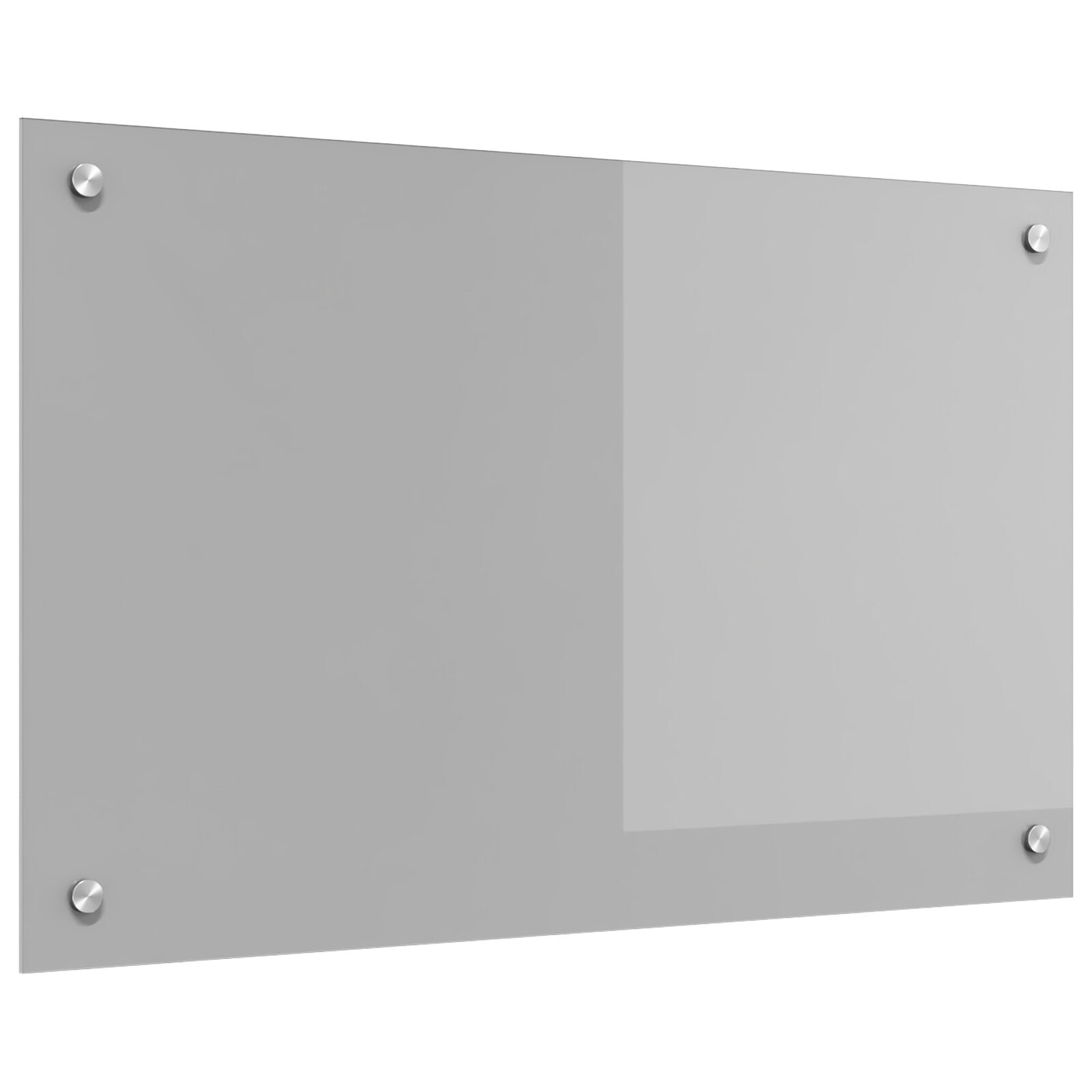 Køkken Backsplash Lys Grå 80x50x0,6 cm Tempereret Glas