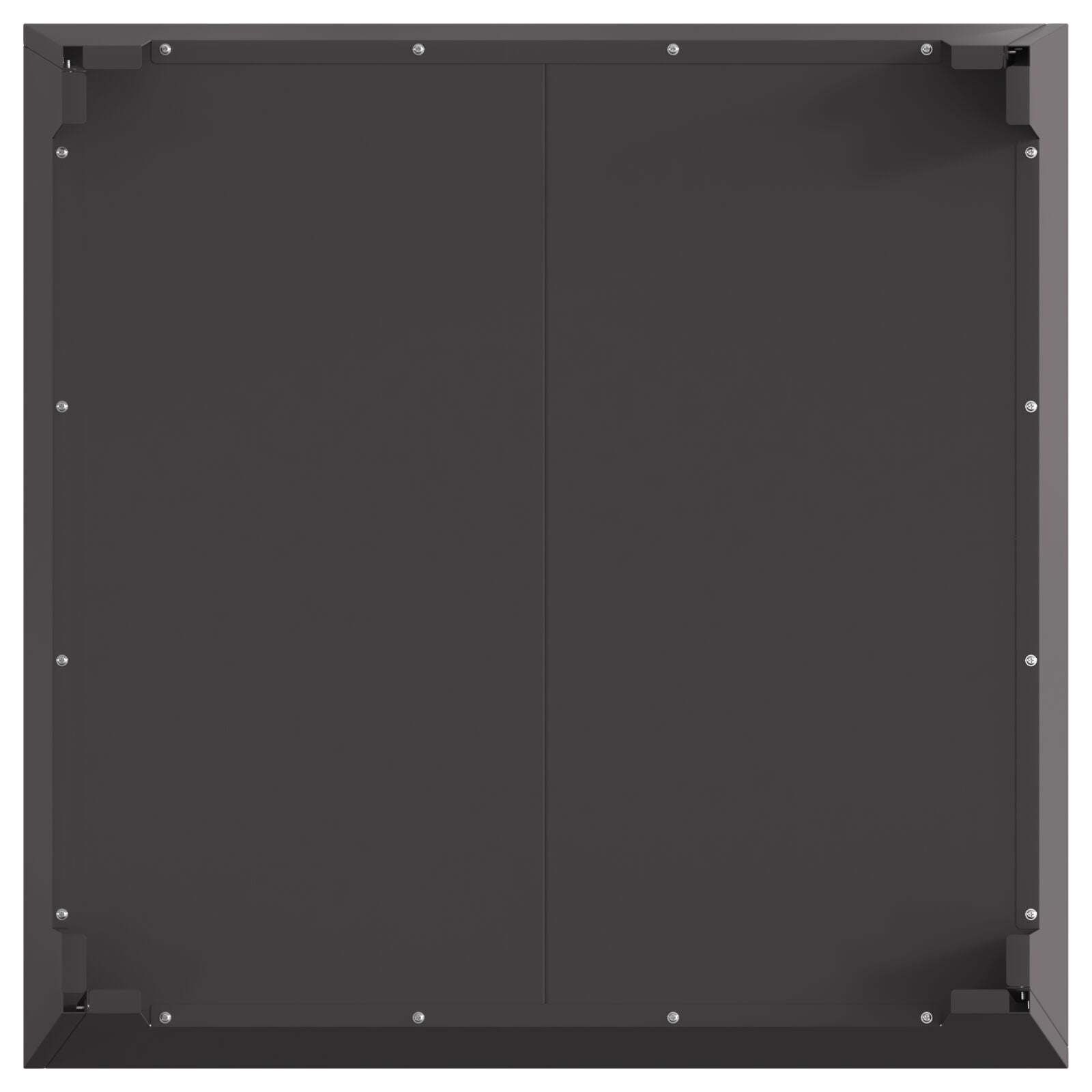Fyrfadssten Sort 80x80x43 cm i Stål