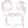 Røgløs Fire Pit Sort 58x58x51 cm Stål