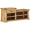 Skobænk 110x35x50 cm Solid Groft Træ Mango