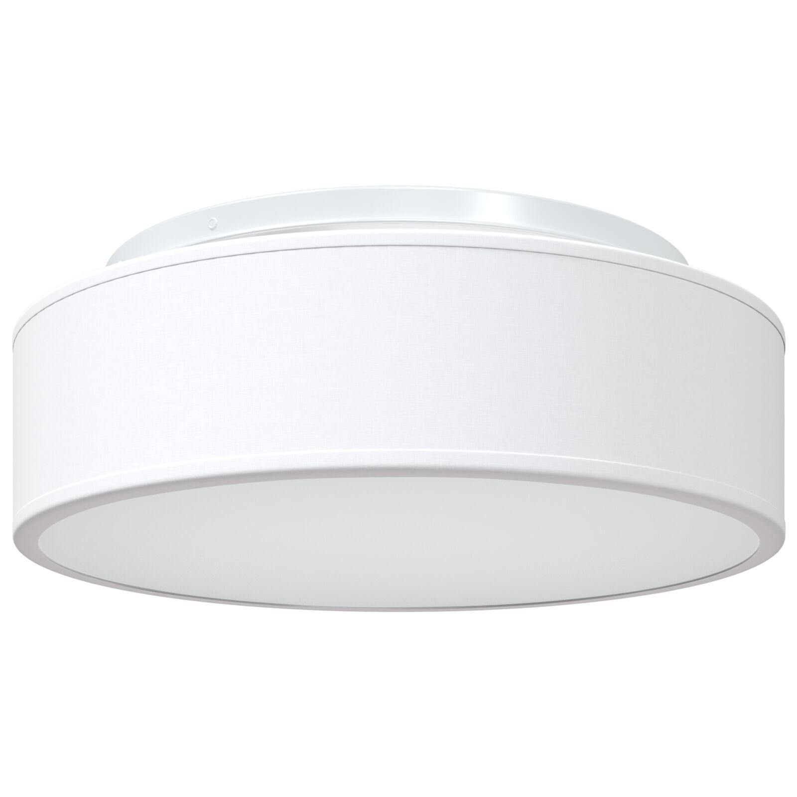Loftlys Flush Mount Hvid Ø 38 cm stof E27