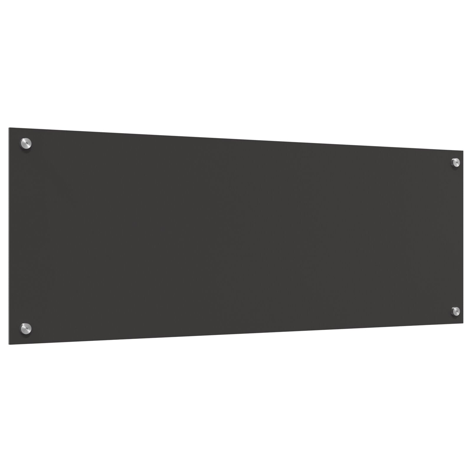 Køkken Backsplash Mørkegrå 110x40x0,6 cm Tempereret Glas