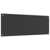 Køkken Backsplash Mørkegrå 110x40x0,6 cm Tempereret Glas