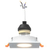 indbyggede spots 12 stk Firkant GU10 Hvid 91x91 mm