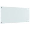 Køkken Backsplash Hvid 110x50x0,6 cm Tempereret Glas