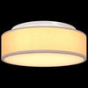Loftlys Flush Mount Gråbrun Ø 38 cm Stof E27