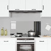 Køkken Backsplash Mørkegrå 110x50x0,6 cm Tempereret Glas