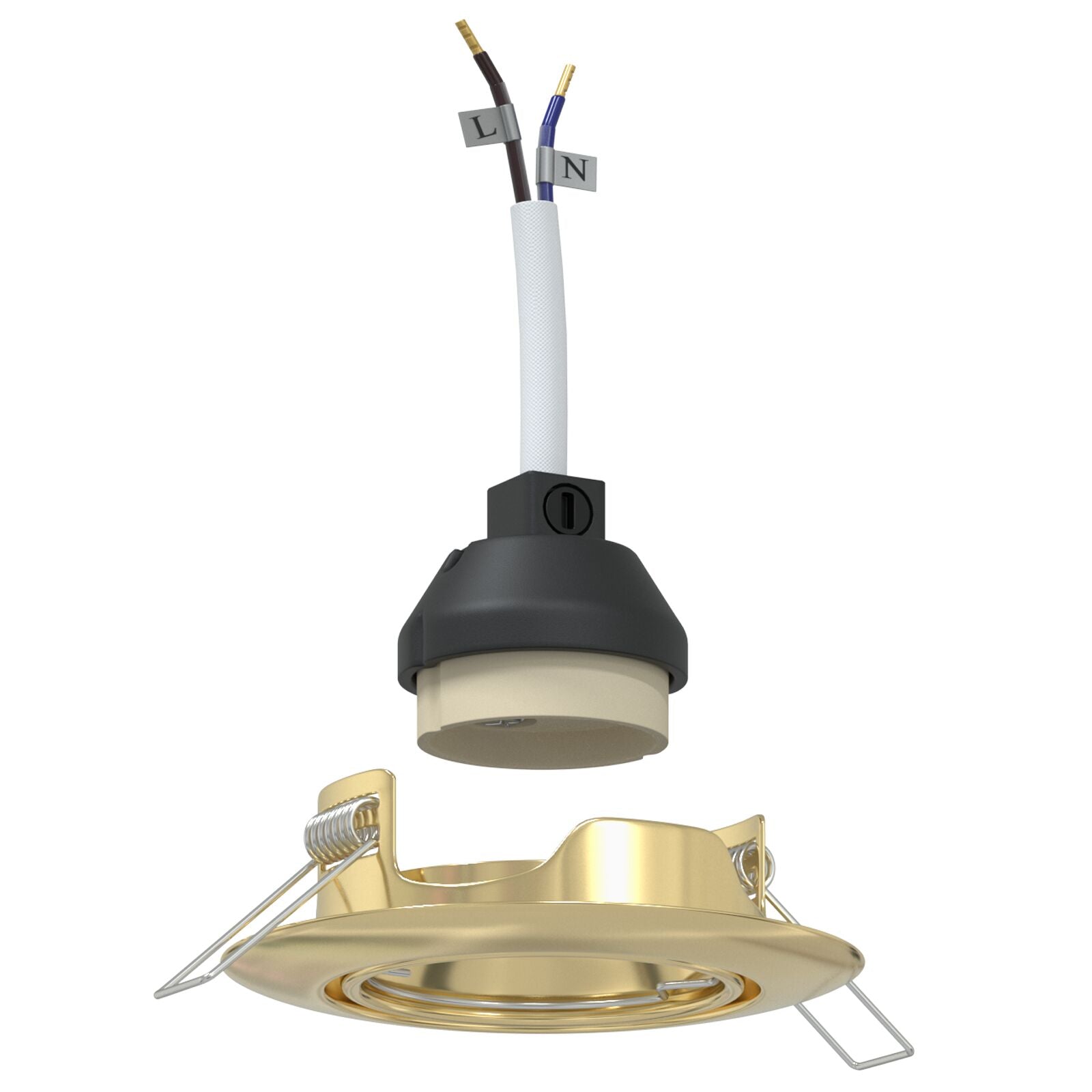 Lamper Sæt af 6 Guld Metal 9 cm Moderne Indbygningslys