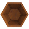 Ildsted Hexagonal 50x50x40 cm Vejrbestandig Stål