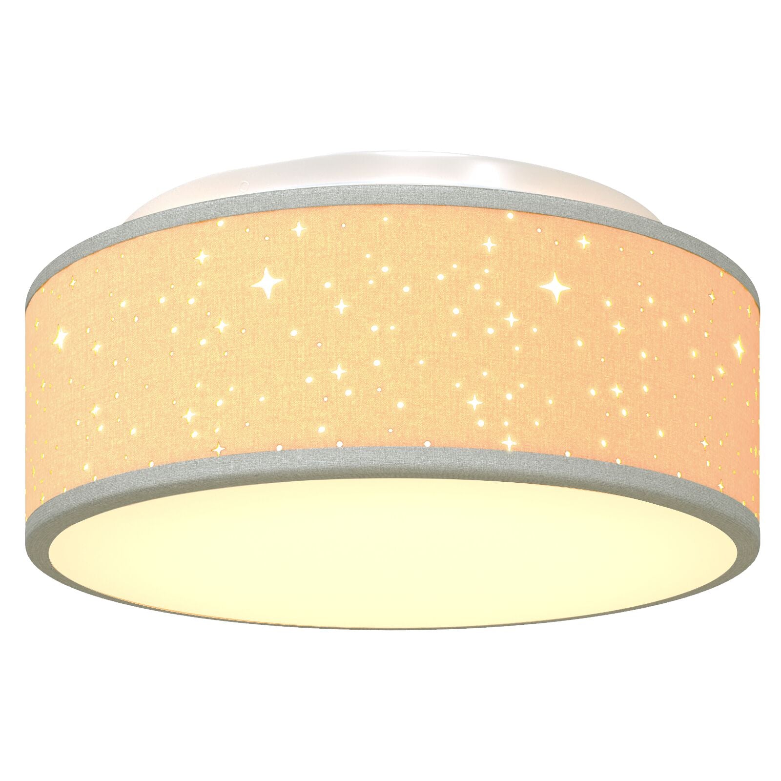 Loftlampe med Stjernet Lampskærm Grå Ø 30 cm E27