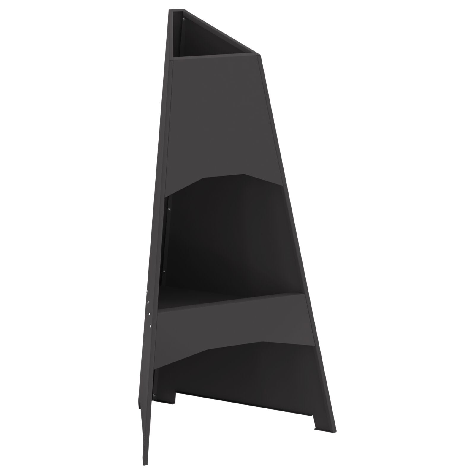 Ildsted Pyramid Sort 50x45x95 cm Stål
