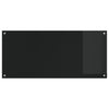 Køkken Backsplash Sort 110x50x0,6 cm Tempereret Glas