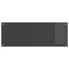 Køkken Backsplash Mørkegrå 110x40x0,6 cm Tempereret Glas