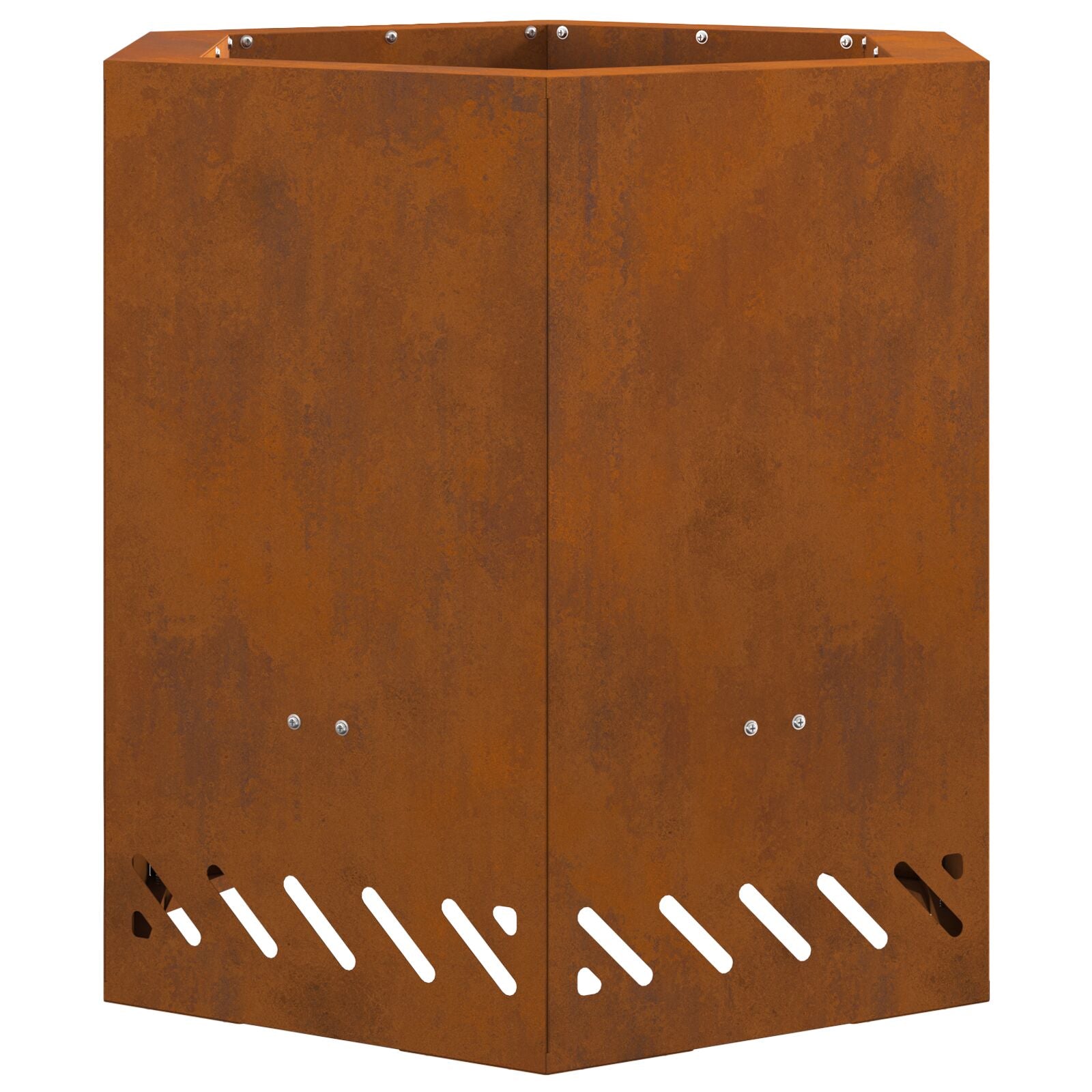 Røgfri Ildgrav Sekskantet 48x48x51 cm Vejrbestandig Stål