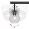 Loftlamper med justerbar glasskærm Anthracite E27