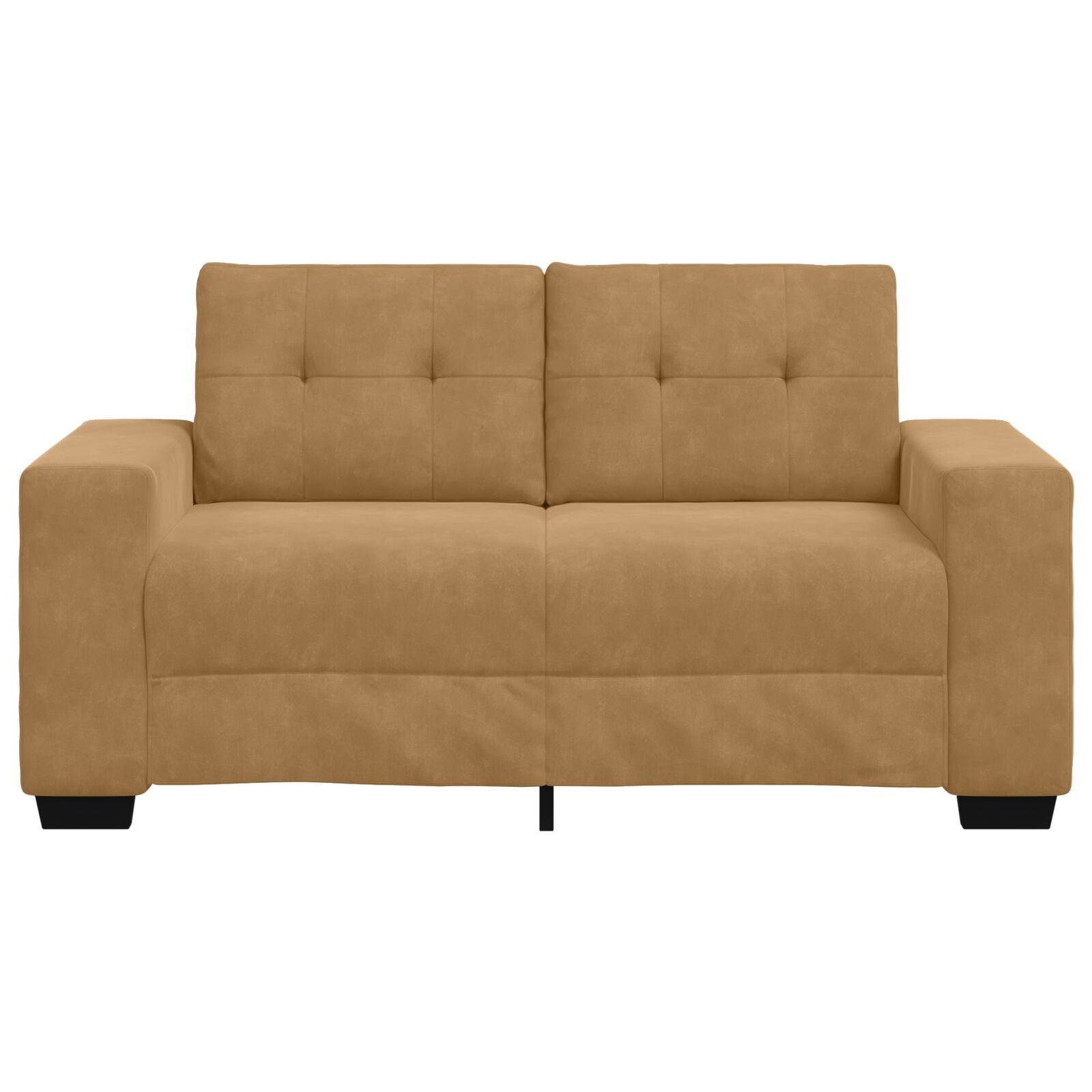 elskovssofa 120 cm fløjl brun