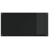 Køkken Backsplash Sort 120x60x0,6 cm Tempereret Glas