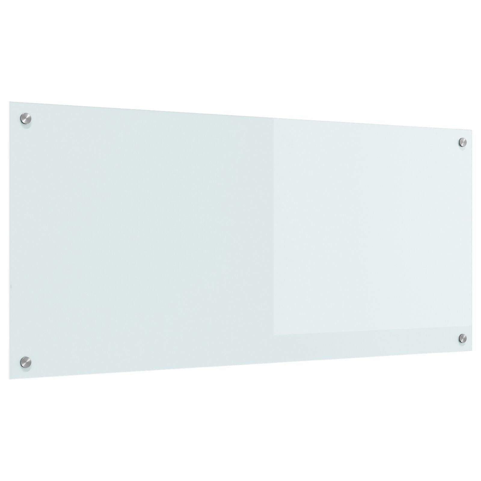 Køkken Backsplash Hvid 110x50x0,6 cm Tempereret Glas