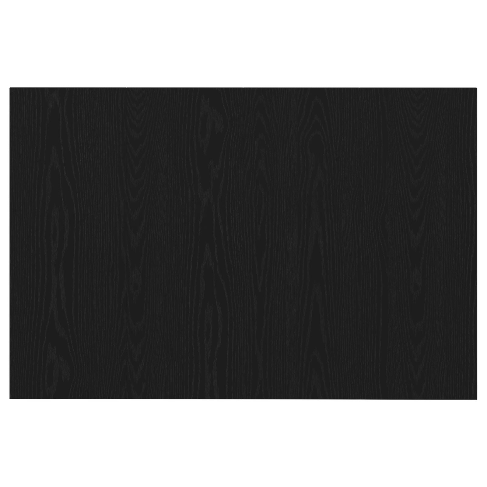 Seng Hovedgærde Sort Eg 120x1,5x80 cm Konstrueret Træ