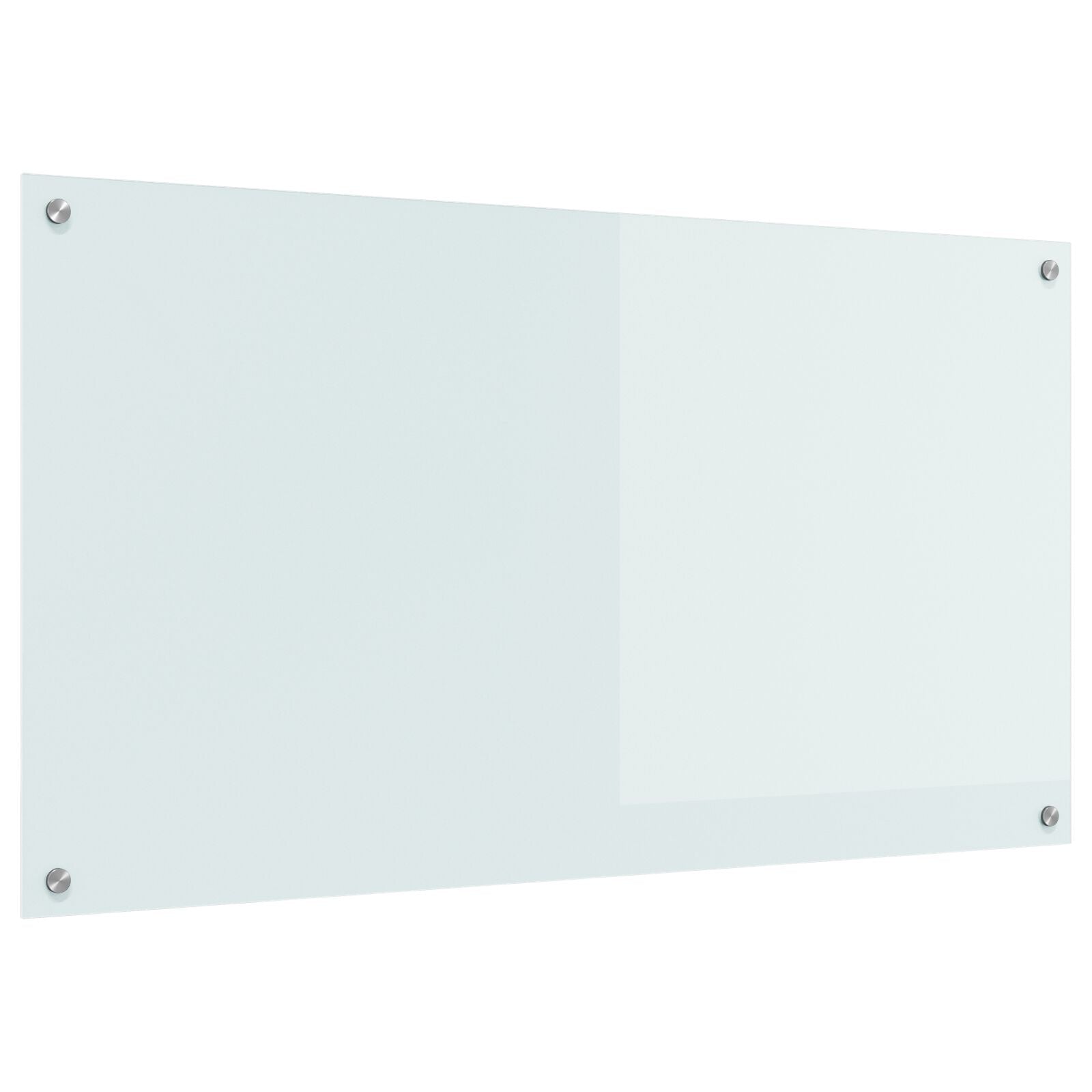 Køkken Backsplash Hvid 110x60x0,6 cm Hærdet Glas