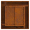 Læskærm Fire Pit Square 60x60x30 cm Vejrbestandig Stål