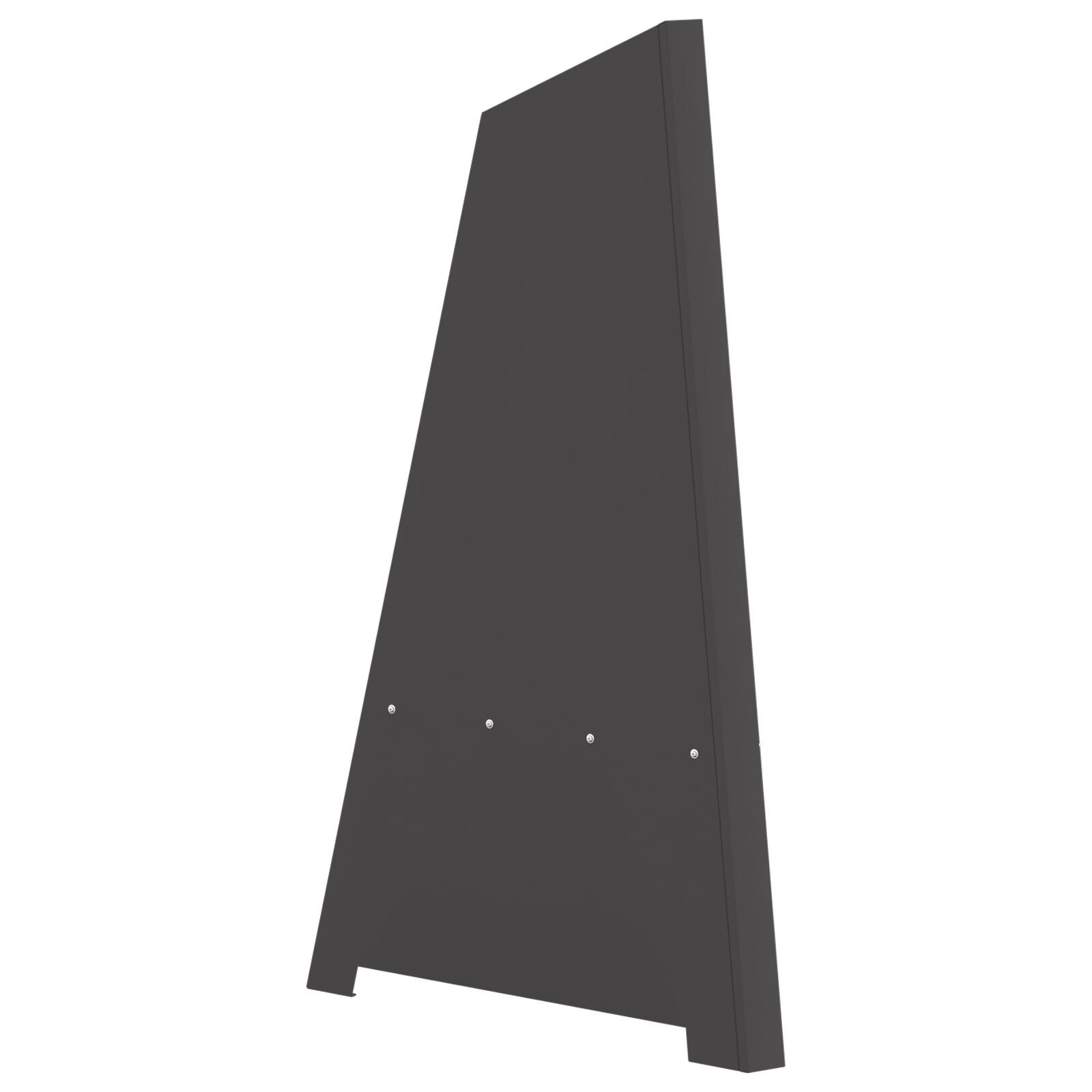 Ildsted Pyramid Sort 50x45x95 cm Stål