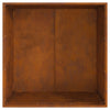 Bålsted Kvadratisk 80x80x43 cm Vejrbestandigt Stål