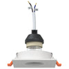 indbyggede spotlights 6 stk Firkant GU10 Hvid 91x91 mm