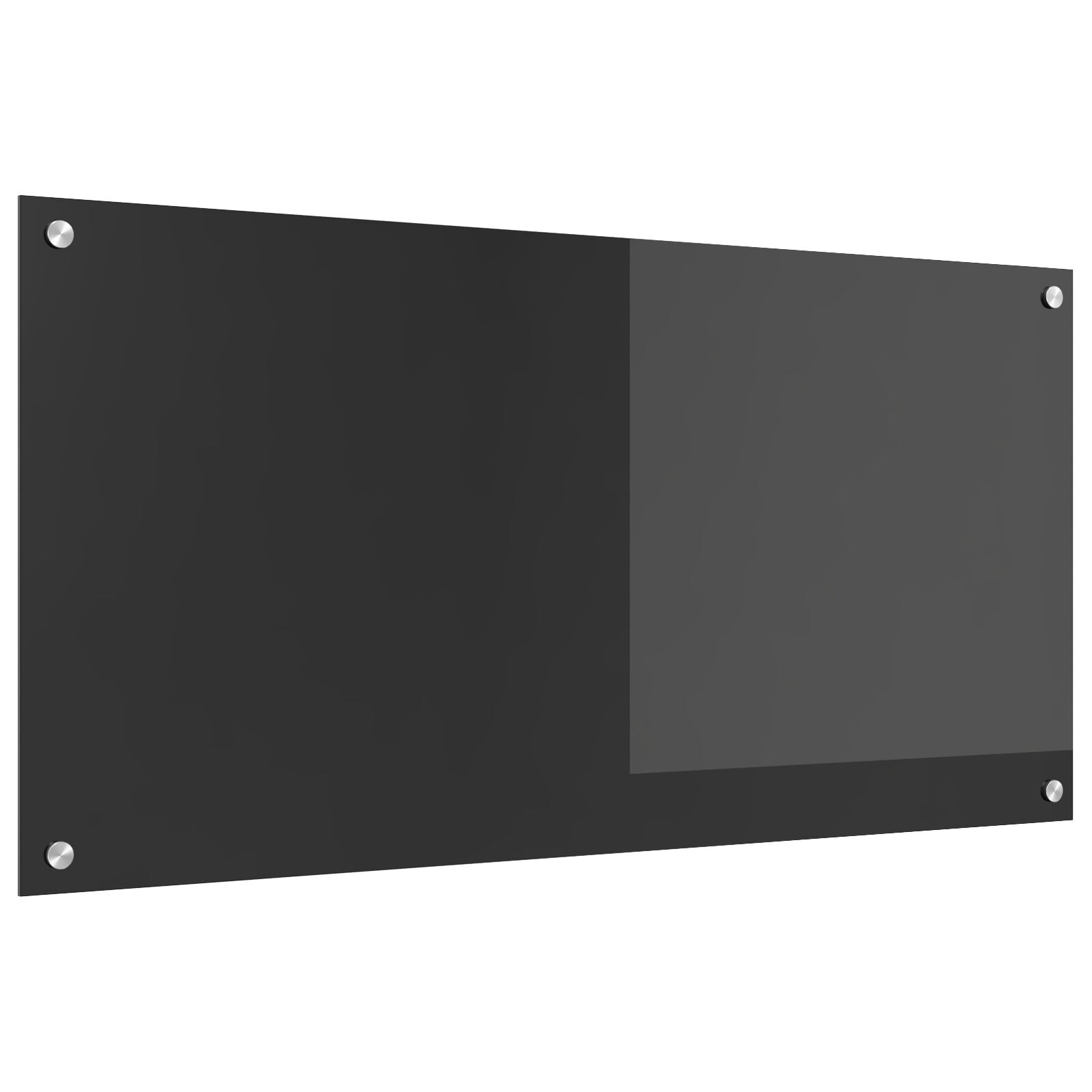 Køkken Baghængning Mørkegrå 100x50x0,6 cm Hærdet Glas