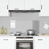 Køkken Splashback Lys Grå 110x50x0,6 cm Tempereret Glas