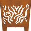 Grillplads Fyrkantet 40x40x40 cm Vejrbestandig Stål