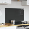 Mørkegrå Køkken Backsplash 80x50x0.6 cm Hærdet Glas
