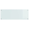 Køkken Backsplash Hvid 110x40x0,6 cm Tempereret Glas