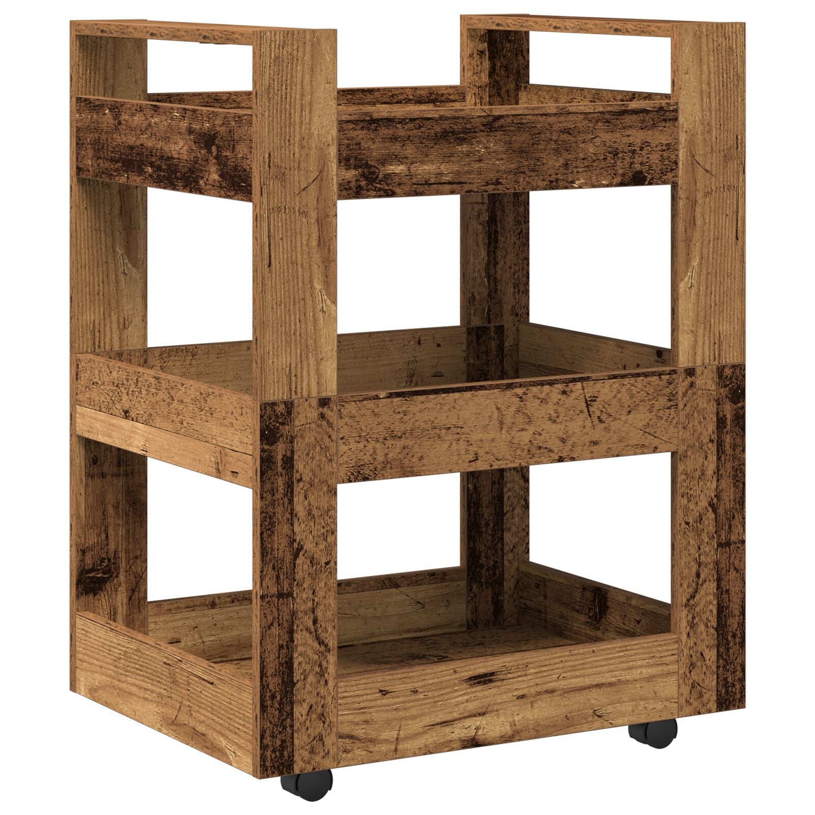 Køkkenvogn Gammelt Træ 60x45x80 cm Konstrueret Træ