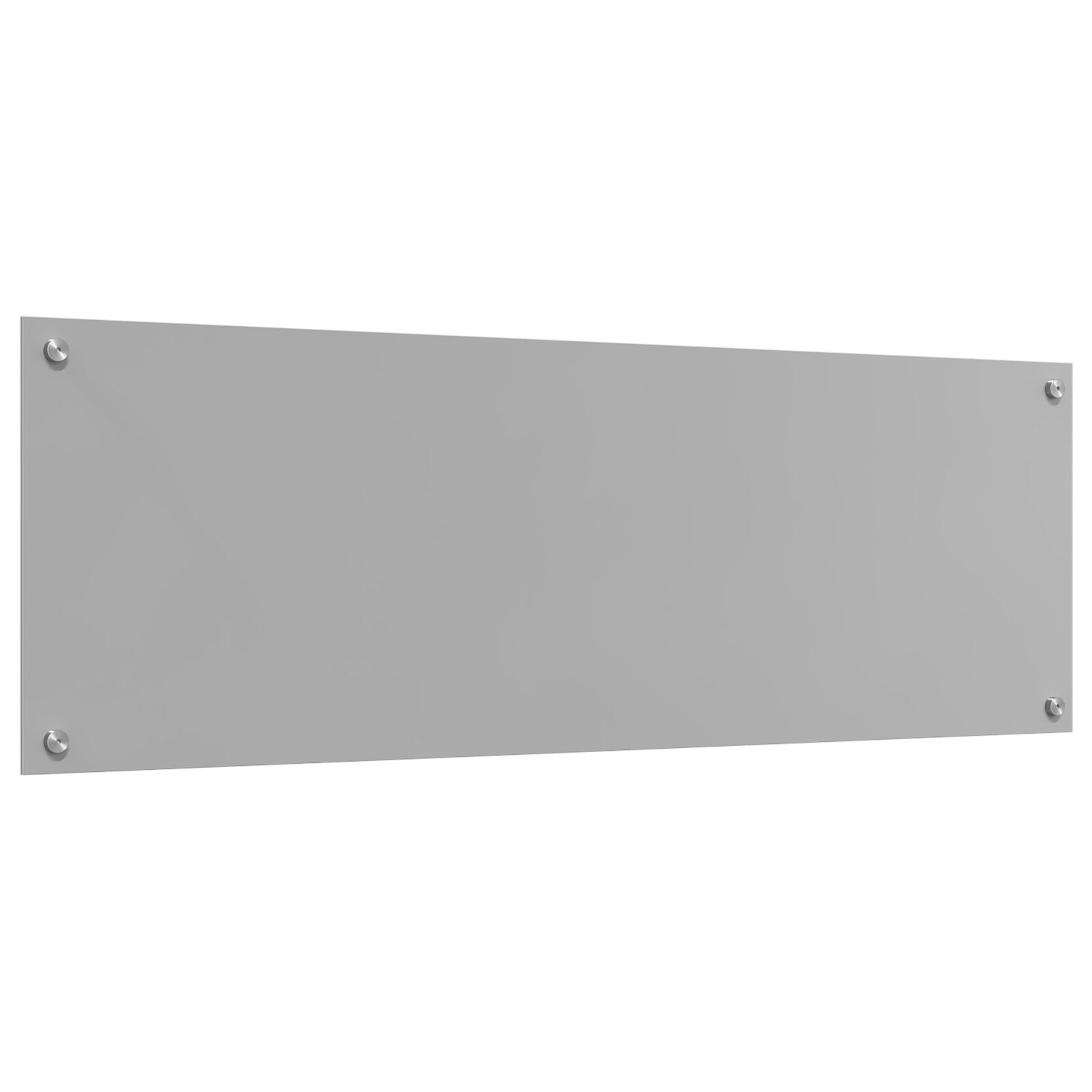 Køkken Backsplash Lys Grå 120x40x0,6 cm Tempereret Glas