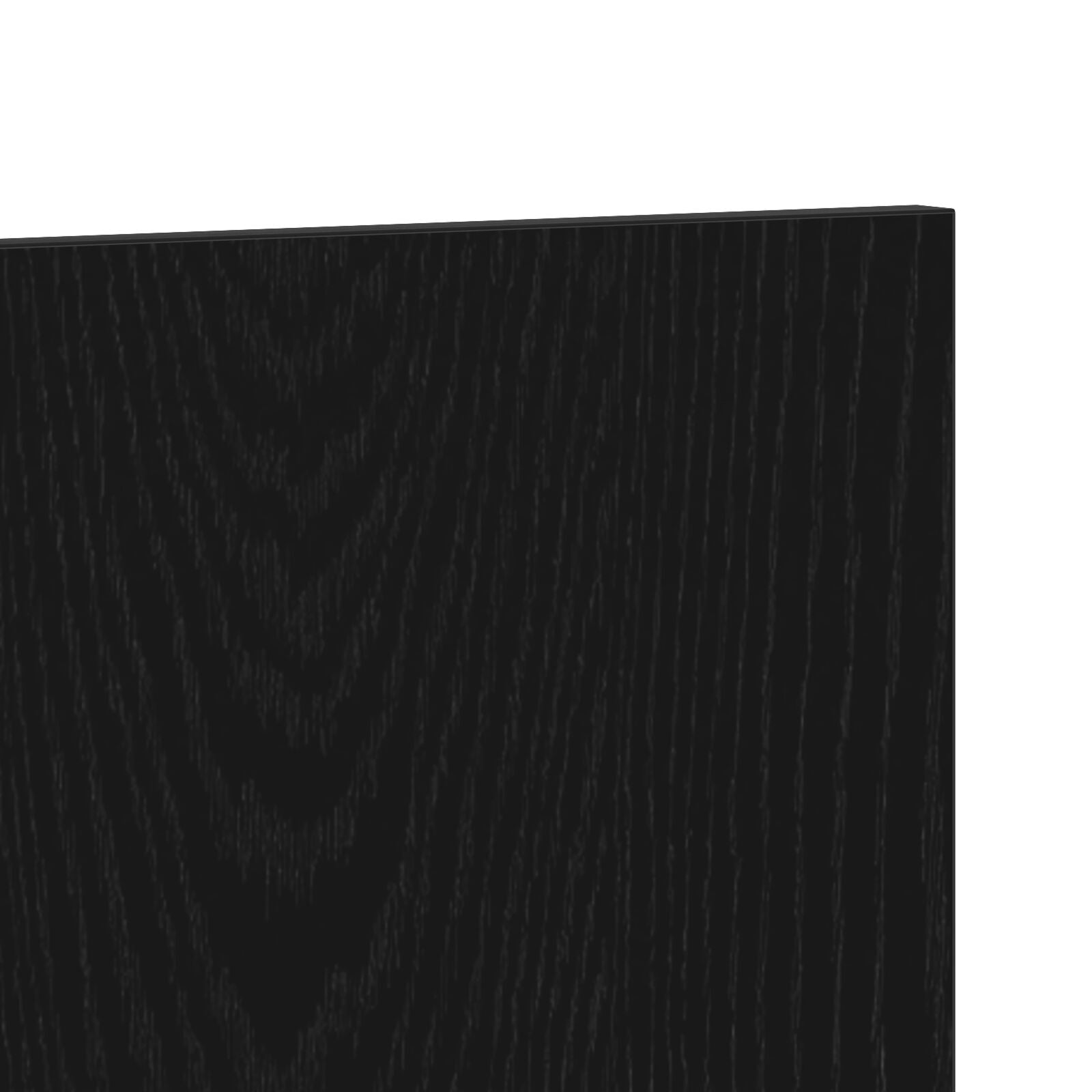 Seng Hovedgærde Sort Eg 120x1,5x80 cm Konstrueret Træ