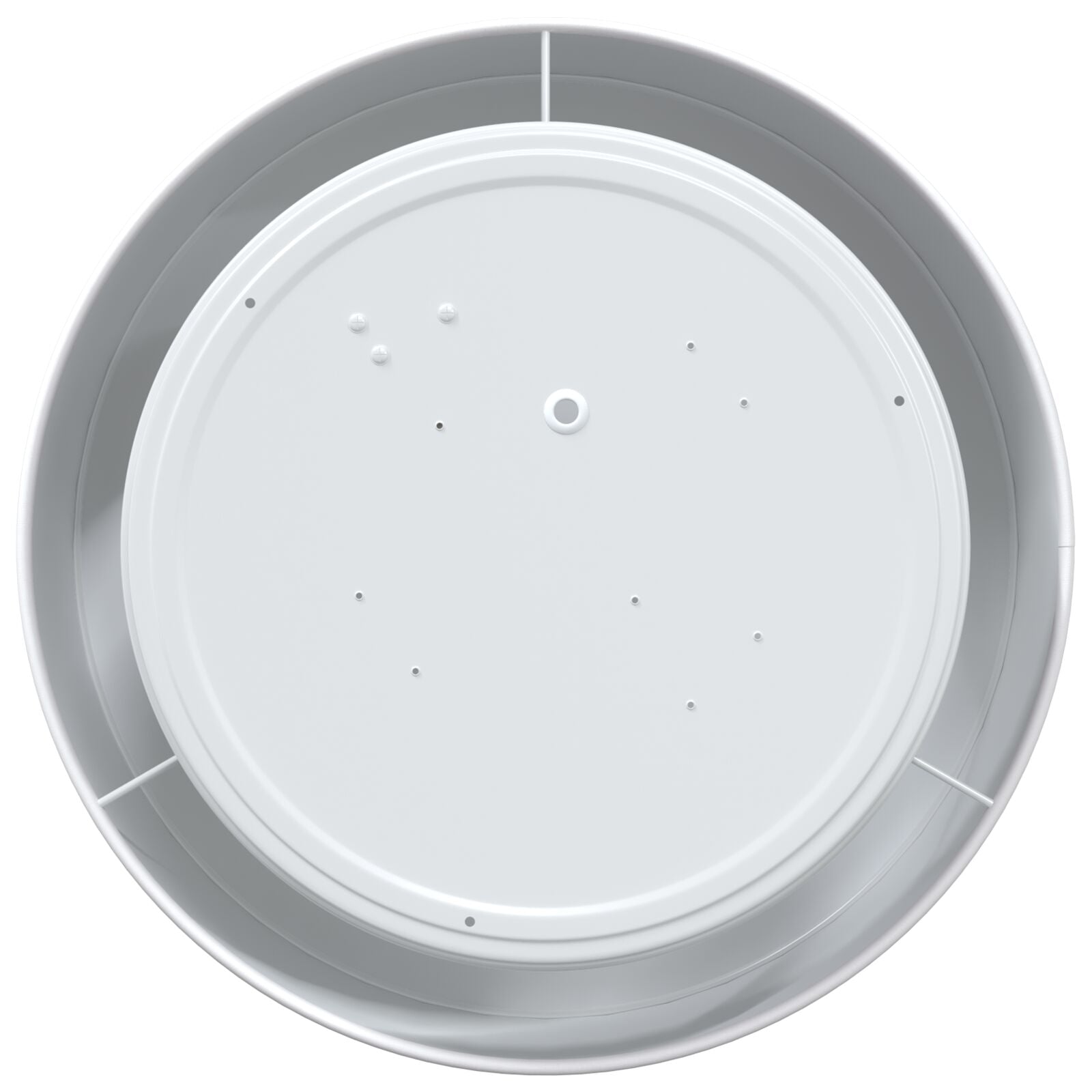 Loftlys Flush Mount Hvid Ø 30 cm Stof E27