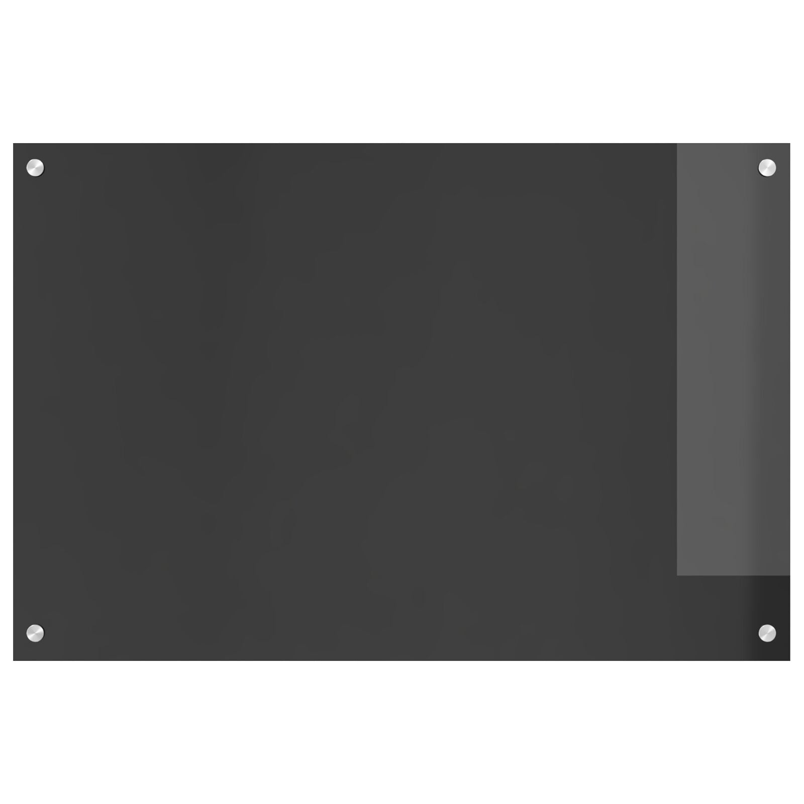 Køkken Backsplash Mørkegrå 90x60x0,6 cm Hærdet Glas