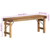 Bænk 110x35x46 cm Massivt Træ Genbrug