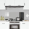 Køkken Backsplash Mørkegrå 120x50x0,6 cm Hærdet Glas